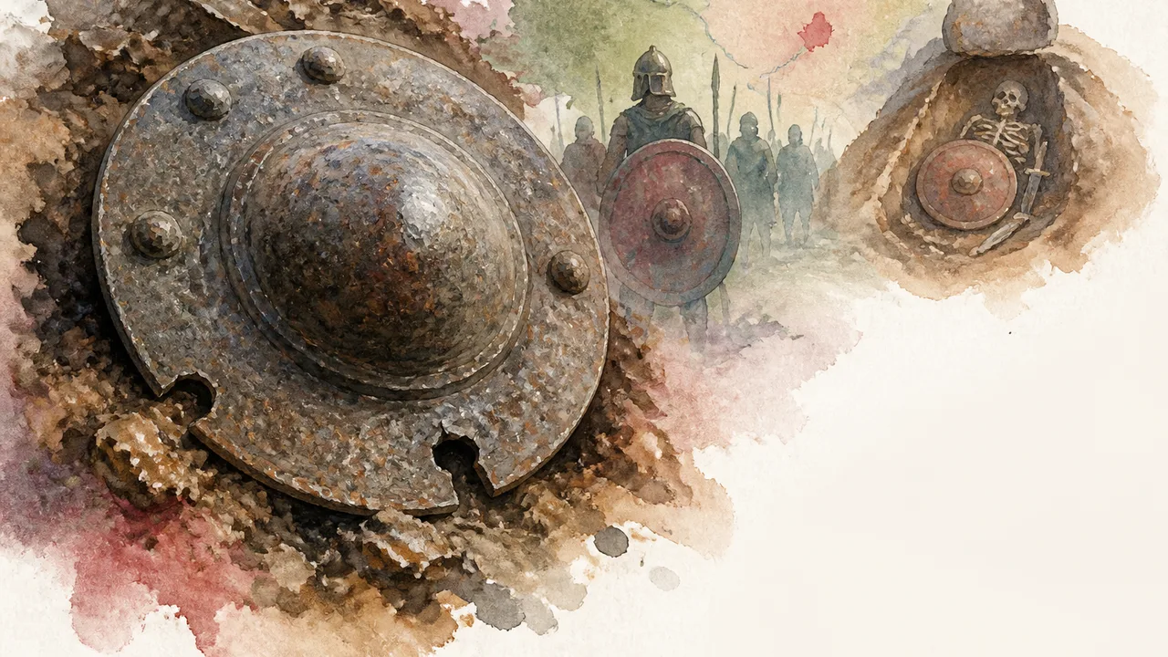 1,900-Year-Old Vandal Shield Unearthed in Polish Scrapyard