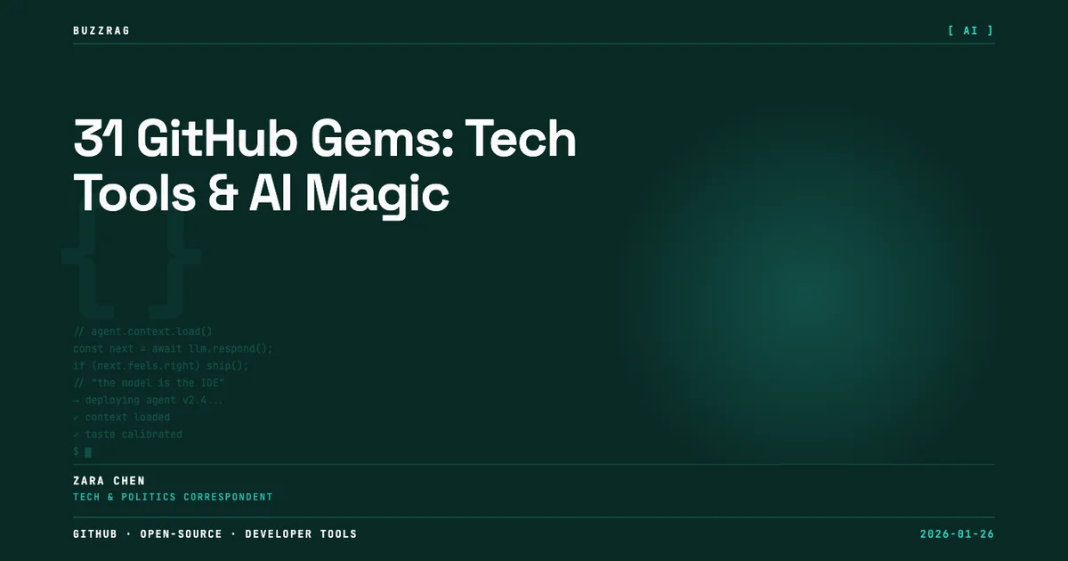 31 GitHub Gems: Tech Tools & AI Magic | BuzzRAG