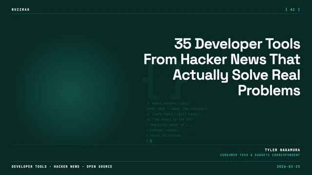 Developer wearing orange hoodie monitoring colorful data visualizations on dual monitors displaying GitHub trending open…