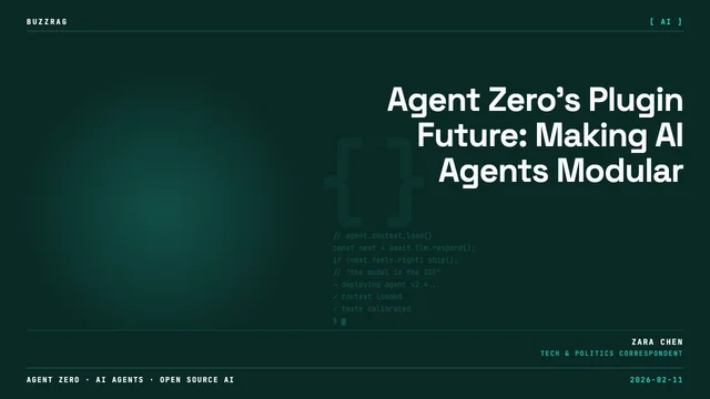 Agent Zero logo with "Big Beautiful UPDATE v0.9.8" text on a digital blue and orange tech background with glowing circuit…