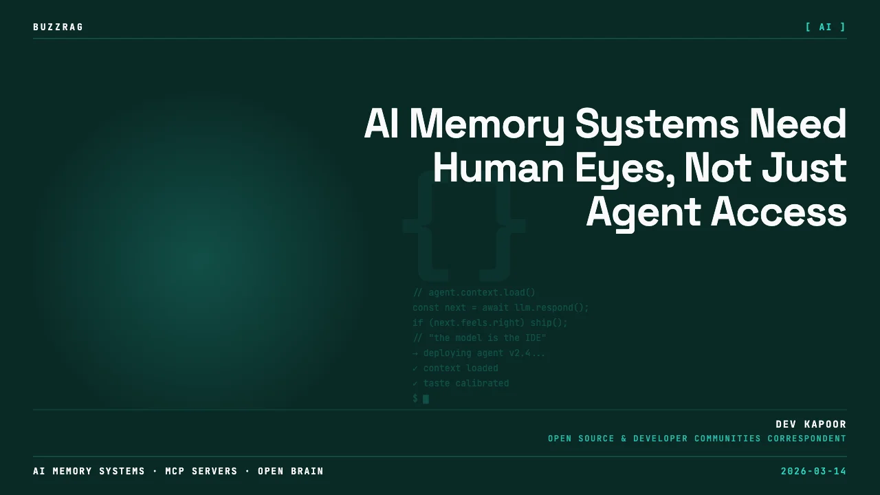 Man with glasses and beanie holding a receipt showing $0.10 items with text "AI RUNS MY LIFE" against orange background