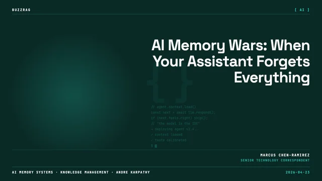 Man in beanie and glasses pointing at tweet from Andrej Karpathy about using AI to build a personal wiki, with "IT FAILS"…
