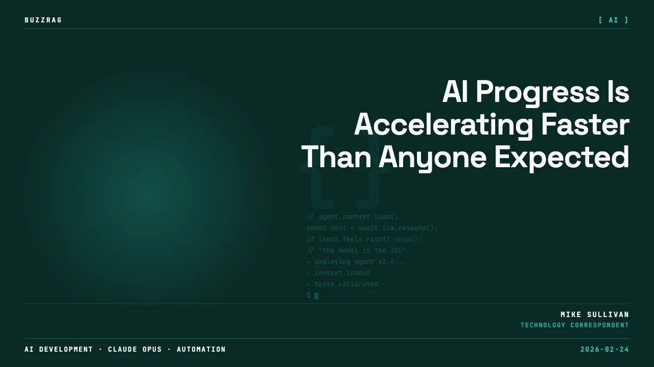 Man with shocked expression next to graph showing steep upward trend of AI models from 2020-2024, with "WELL... $0/#$" text…
