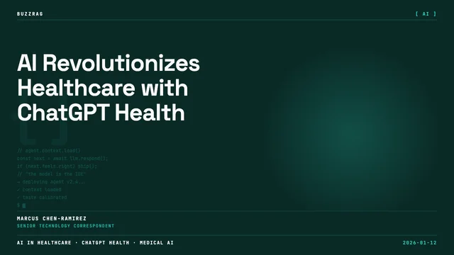 Silhouettes of people working at computers in a glowing digital environment with healthcare icons and blue-orange lighting…