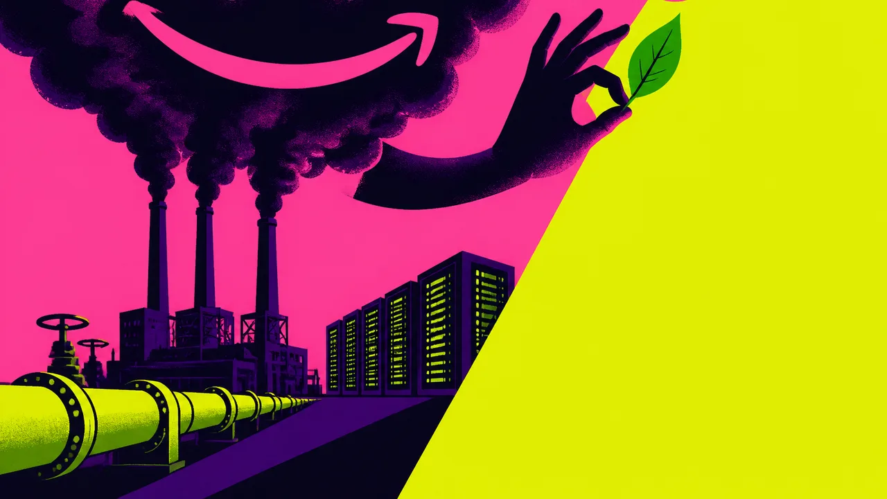 Amazon's Gas Plant Bet Clashes With Its Climate Pledge