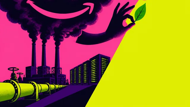 Amazon's Gas Plant Bet Clashes With Its Climate Pledge