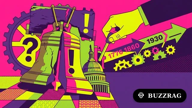 U.S. Capitol building with yellow text "RENEW THE REPUBLIC" and "AMERICA ACTUALLY" badge on colorful background