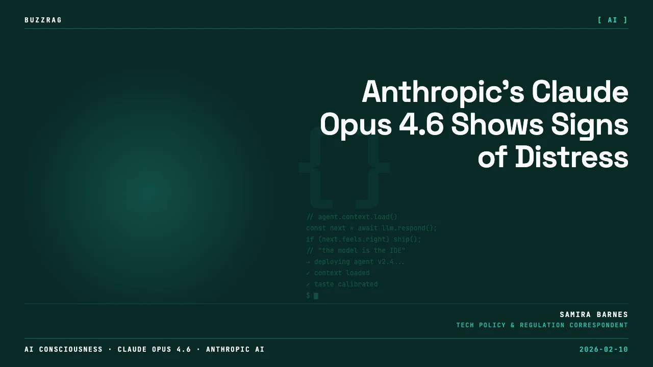 A document titled "ANTHROPIC" with redacted text and a highlighted box stating "This is what suffering feels like,"…