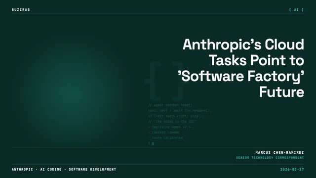 Man in glasses looking thoughtful against blue background with text about Anthropic's framework and developer progression,…