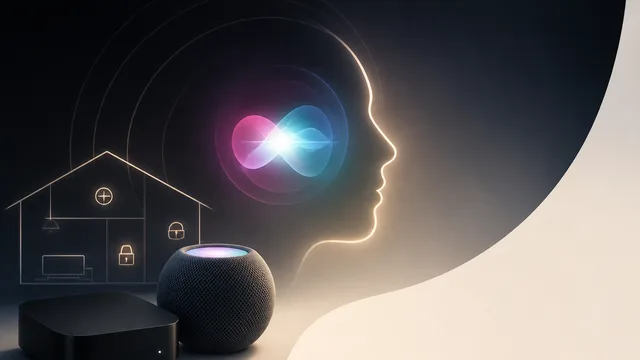 A sleek Apple TV box and Siri Remote sit below large glowing text reading "Long Overdue" against a warm gradient background…