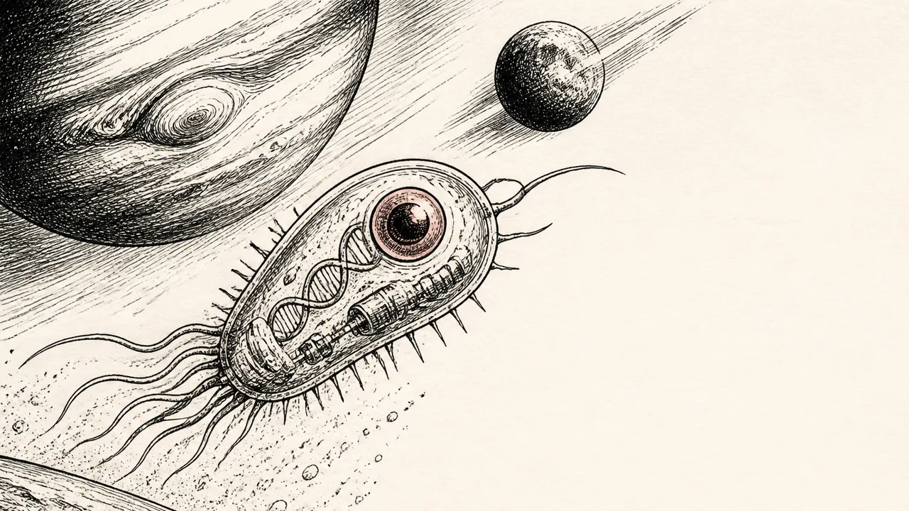 Two men against a starry background with a UFO in the center, text reading "ROMAN YAMPOLSKIY" and "WE ARE THE PROBES
