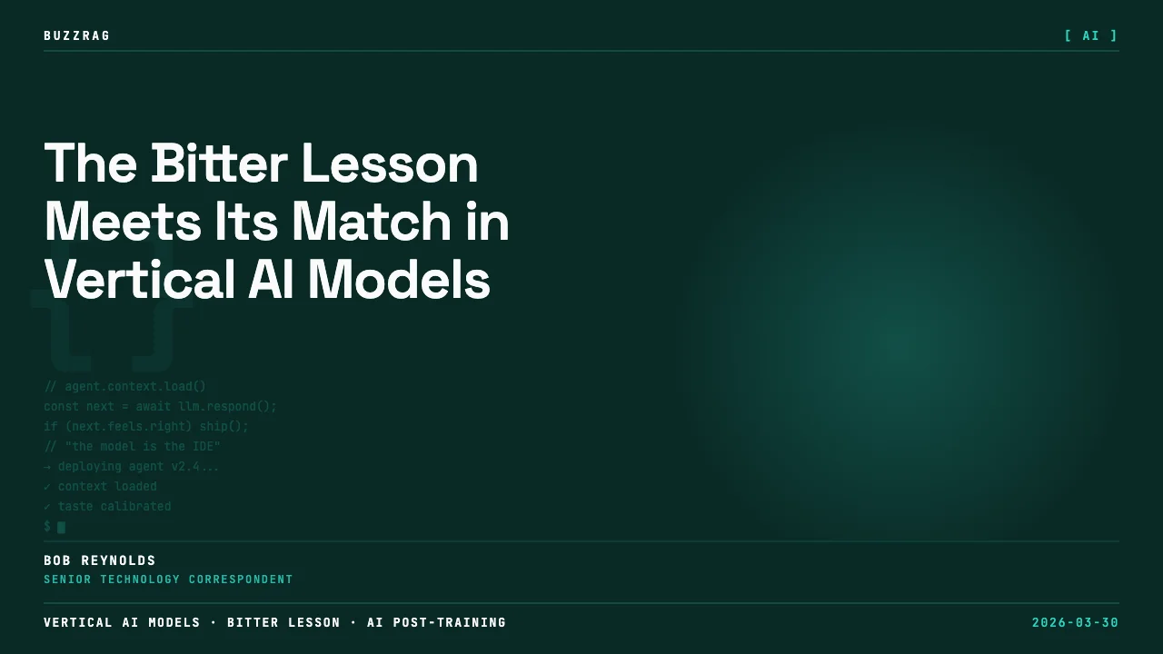 A stylized tree diagram illustrates foundation models branching into specialized vertical AI models for coding and sales…