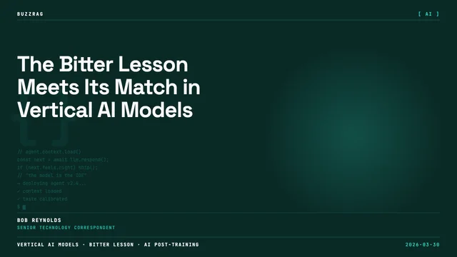 A stylized tree diagram illustrates foundation models branching into specialized vertical AI models for coding and sales…