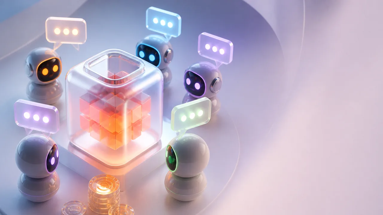 Buzz Teams logo with AI agent icons including OpenAI, a robot mascot, and a blue code assistant on dark background