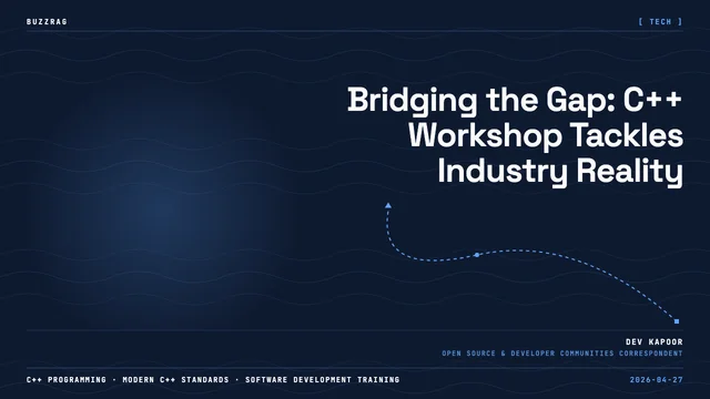 Retro-styled C++ Online Conference poster featuring instructor Amir Kirsh with workshop details and registration…