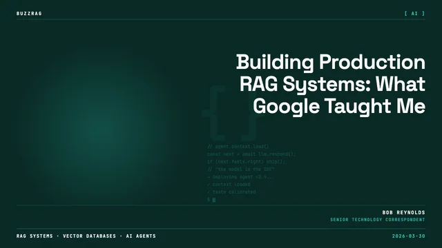 Google Cloud tutorial on building a RAG Agent with ADK and Dataflow, featuring two instructors against a red gradient…