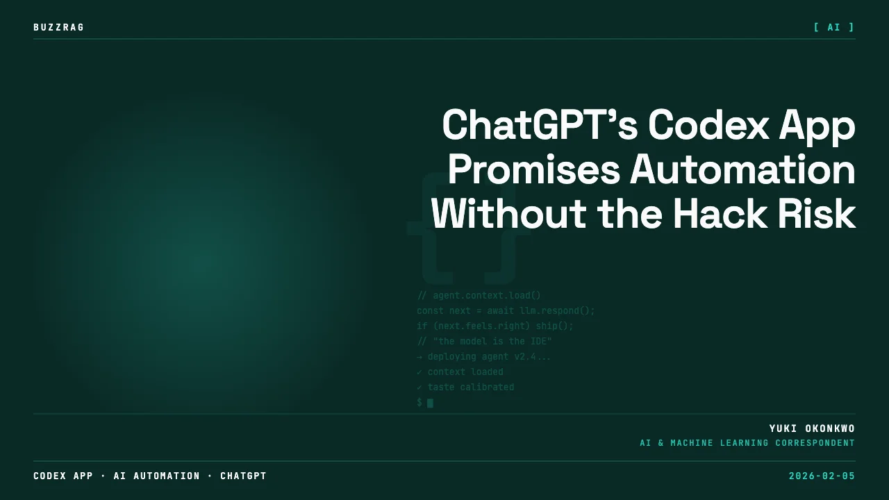ChatGPT's Codex App Promises Automation Without the Hack Risk