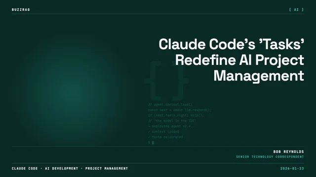 Claude AI coding interface displaying a React movie tracker app with task completion status and code editor visible in…