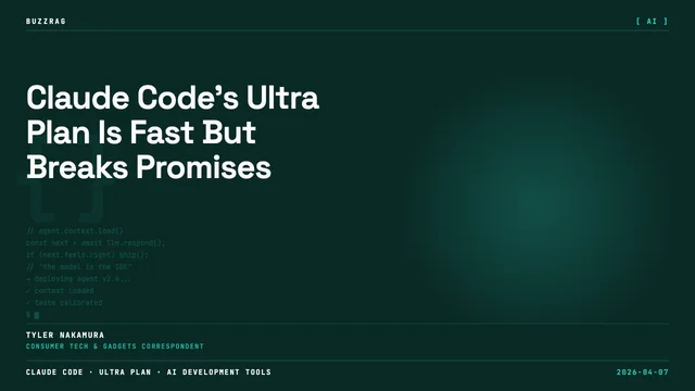Two app icons connected by a plus sign against a terracotta background: a black square with pixelated "CLAUDE CODE" text…