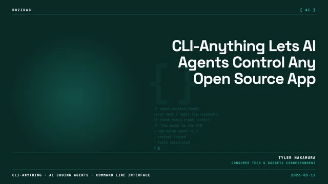 Brown background with "FUTURE PROOF" text, showing crossed-out MCP icon, blank robot figure, and green CLI icon with crown,…