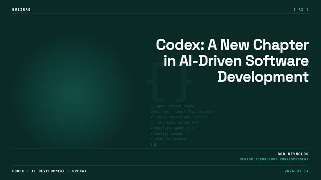 A minimalist title card with a terminal prompt icon at the top and "Introduction to Codex" in large text, with OpenAI…