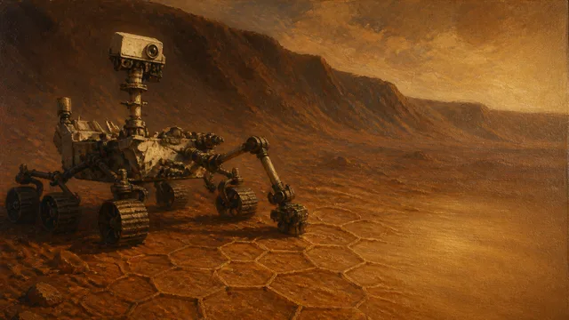 Curiosity Rover Finds Honeycomb Polygons on Mars