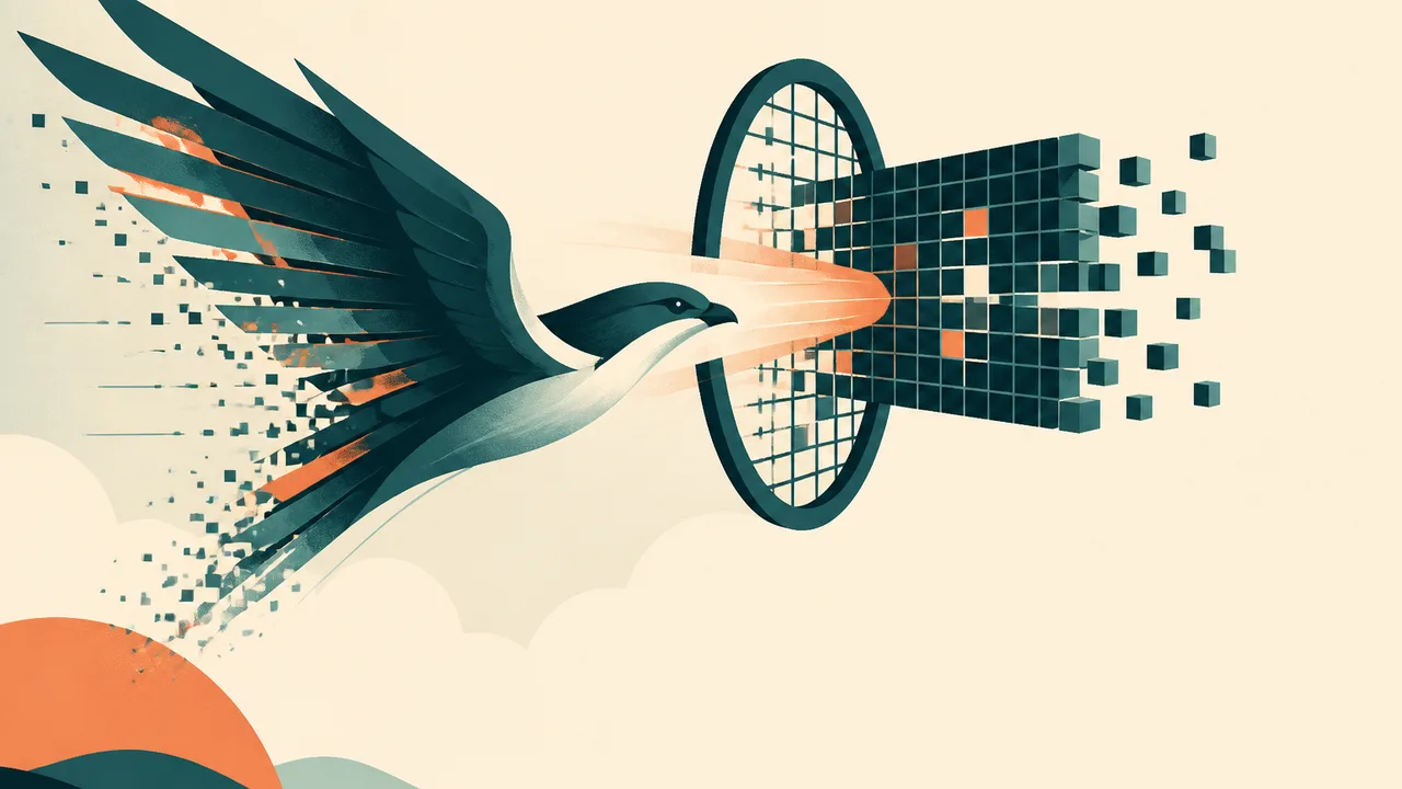 Stacked server blocks labeled V1 point to a whale-logo V4.1 Flash box; text reads 437× SMALLER KV CACHE