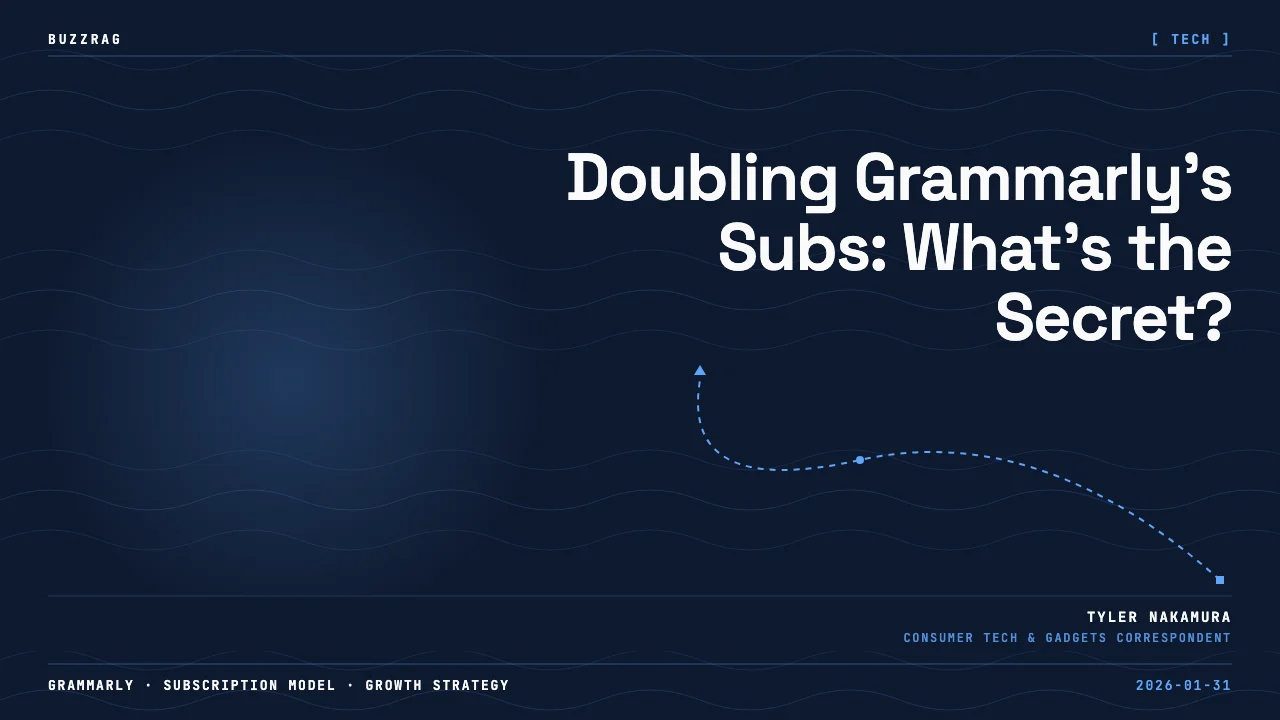 Two professionals in a PM interview discussion with purple branding and "2x Product Growth" header text visible