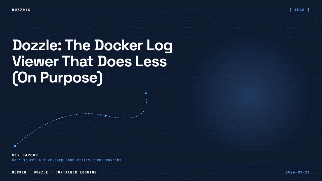 Yellow "DEBUG FASTER INSTANT" text with arrow pointing to Docker container ship icon and orange stopwatch on dark background
