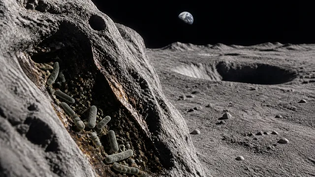Earth Microbes May Survive on the Moon's South Pole