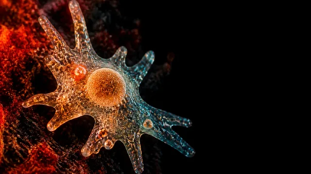 Fire Amoeba Raises the Heat Limit for Complex Life
