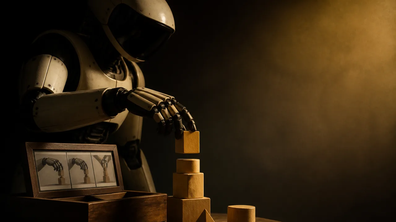 A curved exponential graph marks "Physical Prompting" as the current breakthrough point leading toward "Huge Robotics…