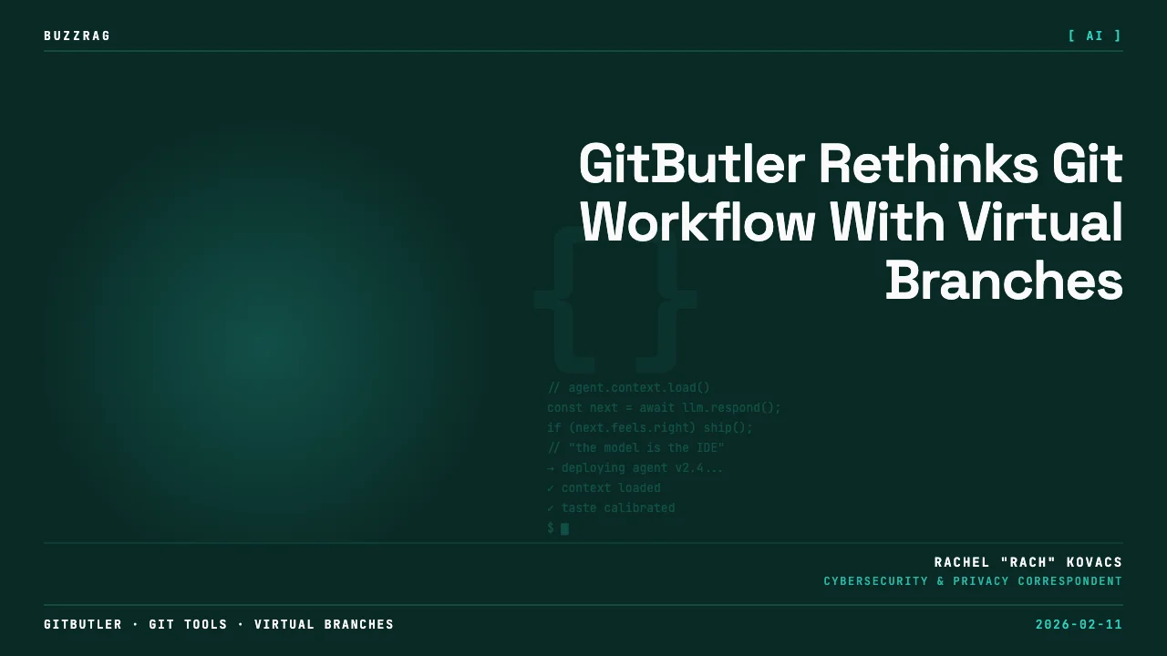 Yellow arrow pointing to a broken red Git logo icon on black background with "GIT FIX?" text above