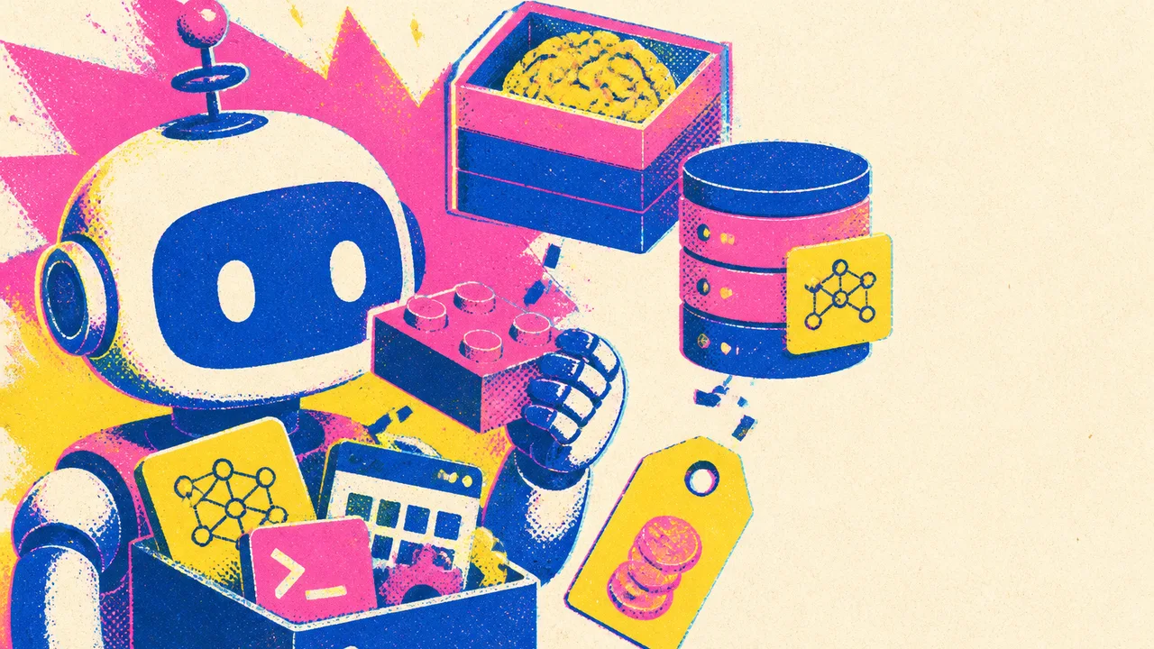 Illustrated woman codes at dual monitors showing GitHub and code, with plants, books, a cat, and “Tech for a Brighter…