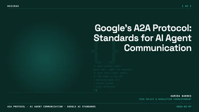 A2A Overview presentation slide about building collaborative agentic systems, featuring Google Cloud branding and an agent…