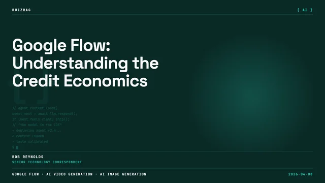 Google Flow logo and text overlay with four luxury car photos showing before/after image comparisons on a dark background