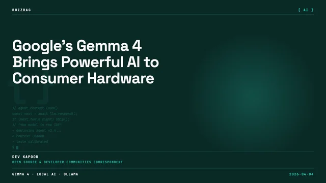 Google Gemma 4 chat interface with starry background, showing message input box and installation guide text, Windows and…