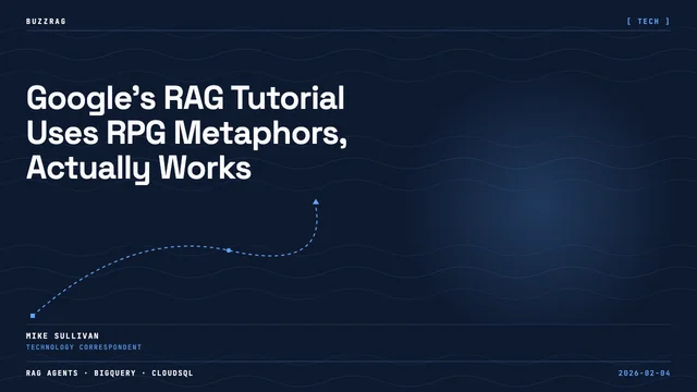 Google Cloud logo with text "Agentverse: RAG on unstructured data" alongside a smiling woman with long dark hair against a…