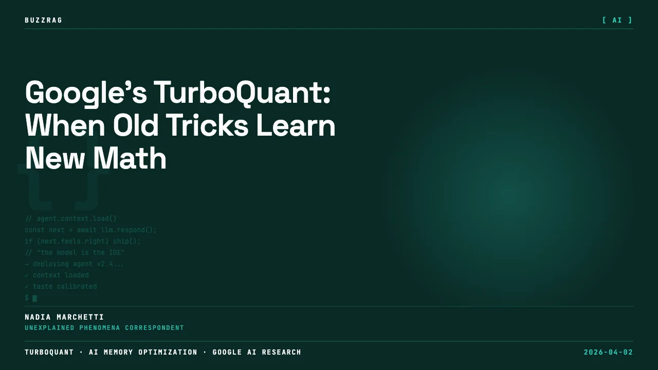 Person at microphone in bright office setting with "Two Minute Papers" logo and "Google TurboQuant AI" text overlay