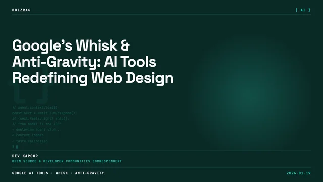 Bold cyan "WHISK DESIGNER" text overlays a dark digital background with a colorful gradient star, featuring a professional…