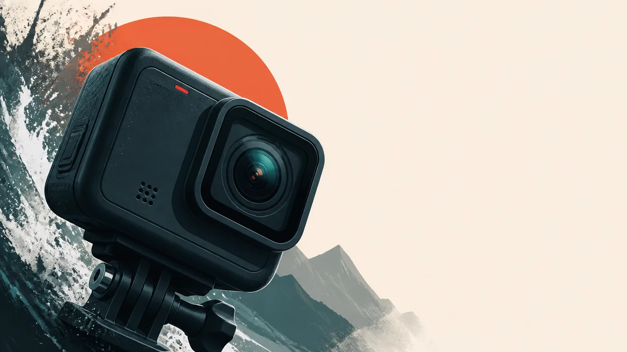 Man in yellow shirt holding GoPro Mission 1 Pro camera with review text overlay asking if the upgrade is worth it