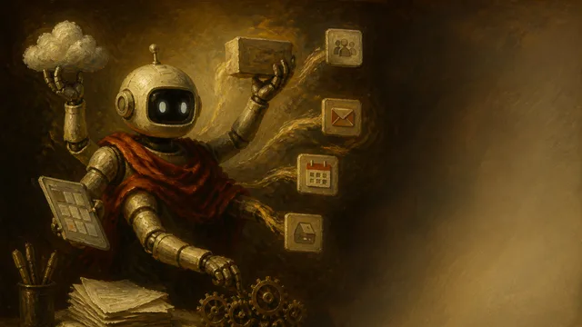 Man gestures excitedly at phone displaying Grok Bot email interface with "Pinging Travel" and "Early Beta" badge visible