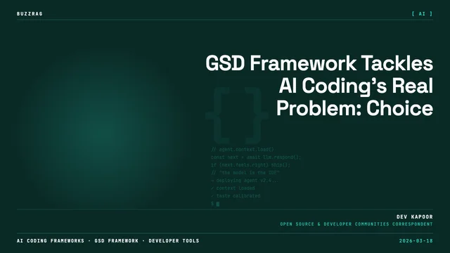 Bold text boxes reading "Get Shit Done" with a loading spinner and workflow diagram on a dark background