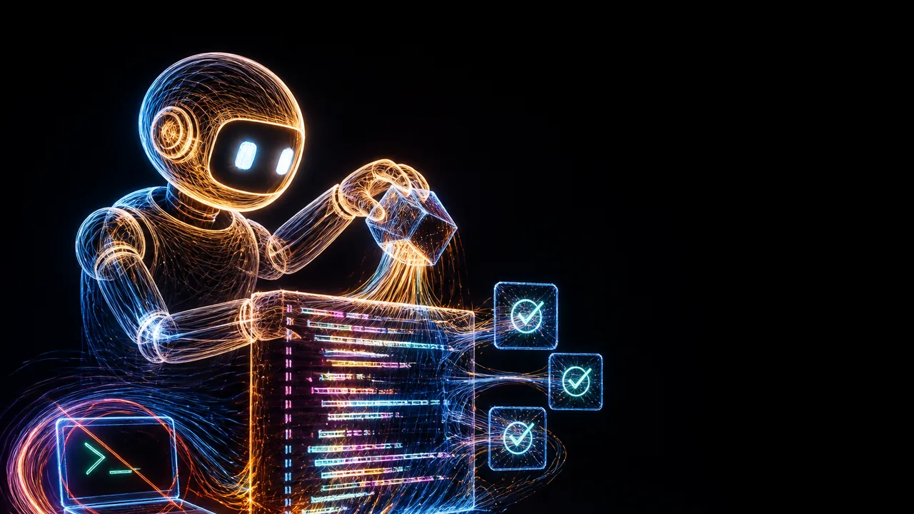Man in gray shirt with hand on chin next to Spotify and Databricks logos with "20,000,000 LINES" text on dark background
