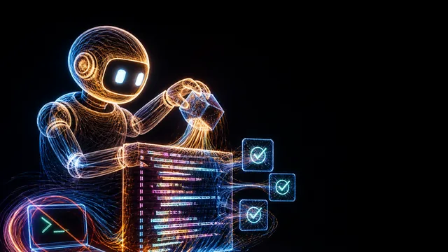 Man in gray shirt with hand on chin next to Spotify and Databricks logos with "20,000,000 LINES" text on dark background