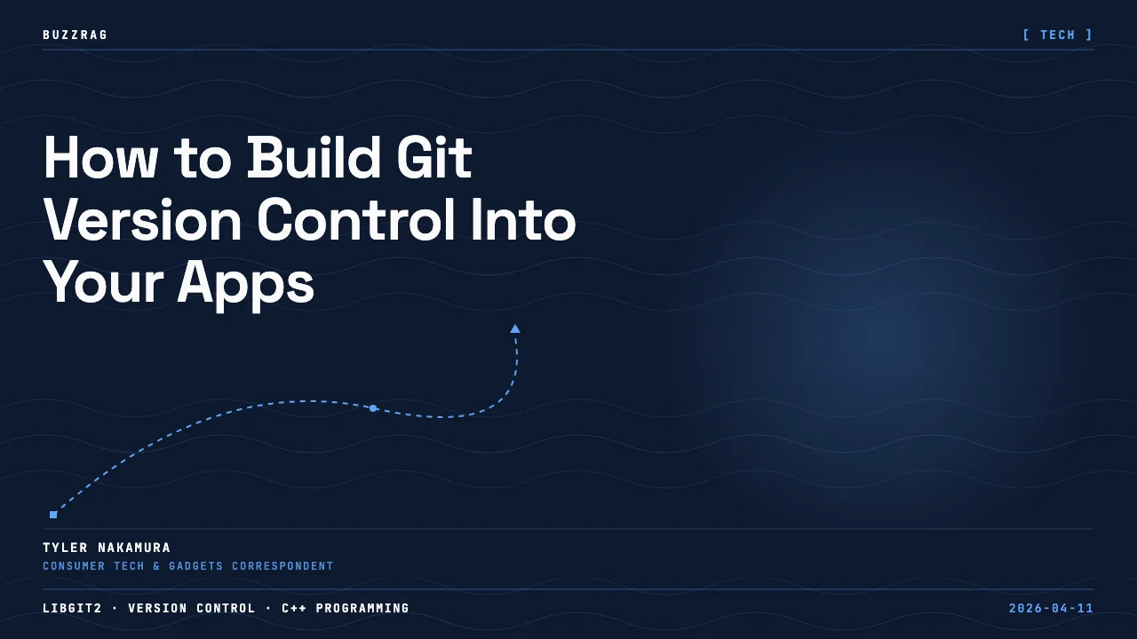 Dark blue presentation slide with cyan geometric lines displaying the title and speaker name Richard Thomson from Utah C++…