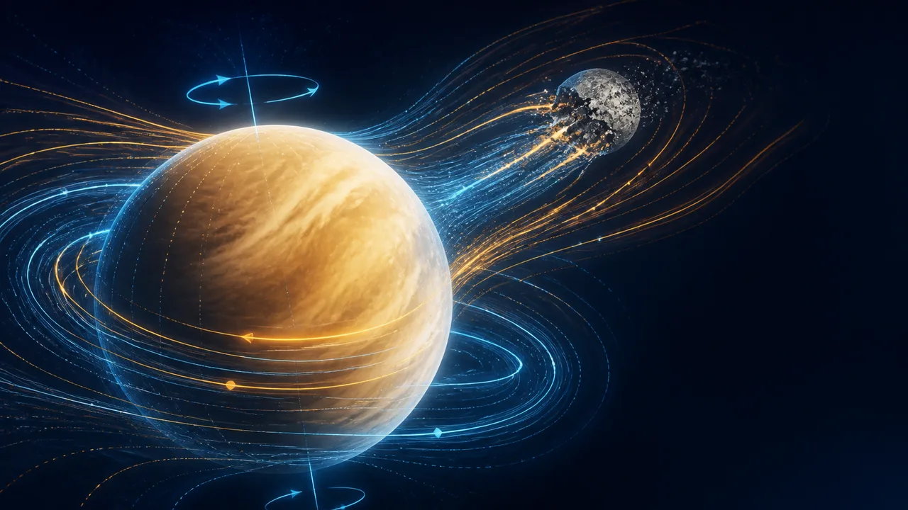 How Venus's Slow Spin Could Have Destroyed Its Moon
