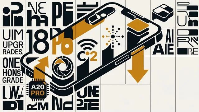 Smartphone displayed against large "13" typography with red and blue gradient background and clock icon in corner