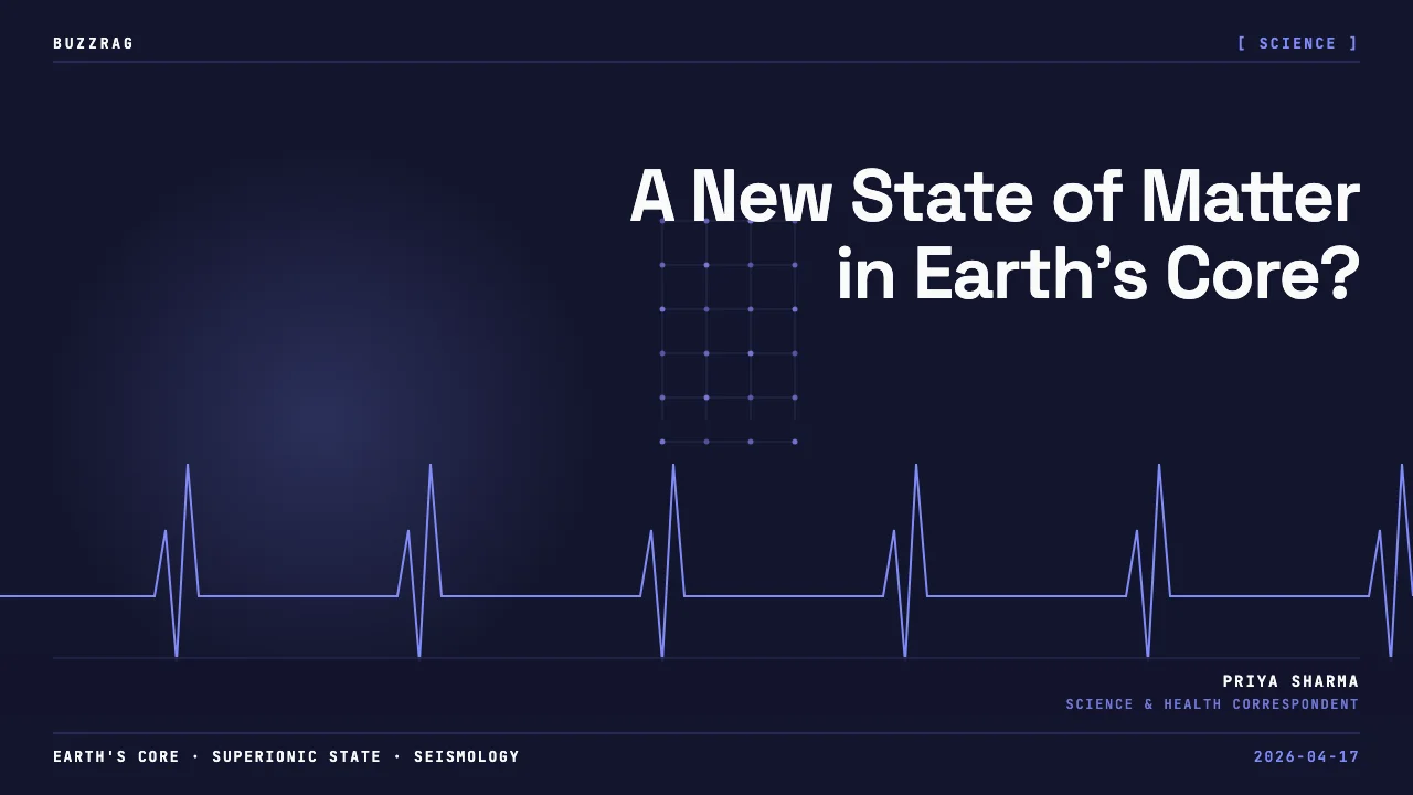 A cross-section of Earth's layers glowing from core to surface against a starry background, with PBS logo and "NEW STATE OF…