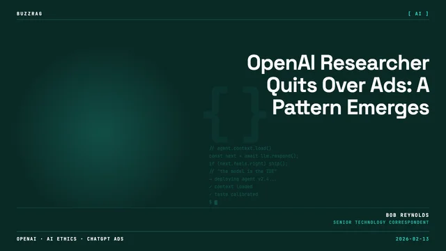 Silhouetted figure with raised hands in OpenAI office with yellow text reading "THEY'RE MAKING A BIG MISTAKE" and a…